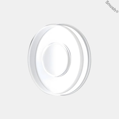 Snush® Hybrid – Nyckelkompis rund, transparent hybridpad i återanvändbar Snush®-gel