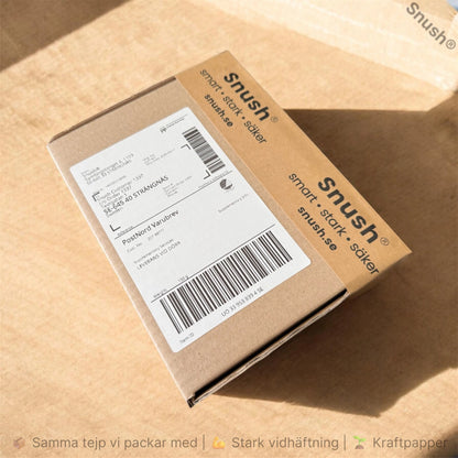 Snush kraftpapperstejp används på paket inom e-handel